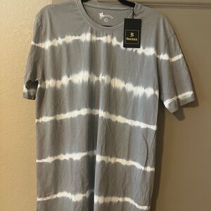 Gray Tie-Dye Men's Short Sleeve Tee